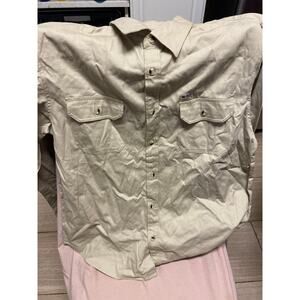 American Worker Button Down Shirt Size X Long Sleeve